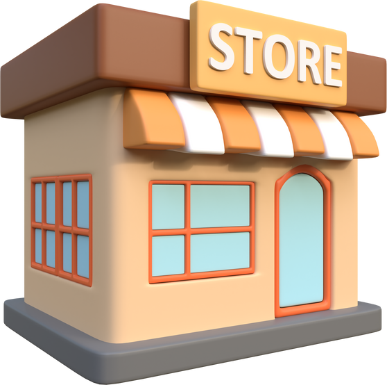 3D Store Illustration