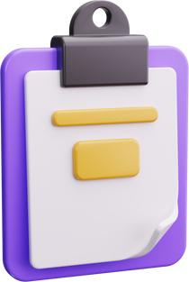 clipboard 3d render icon