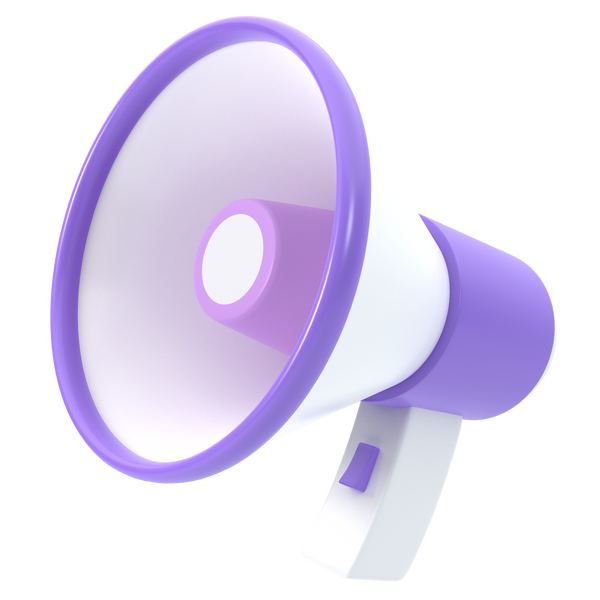 3d megaphone illustration