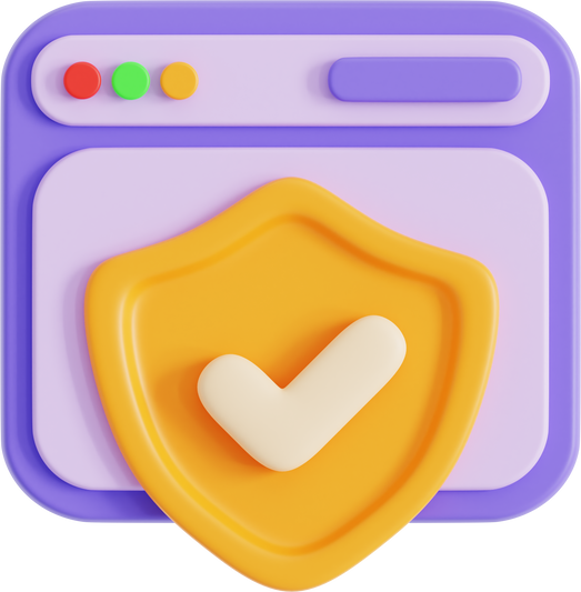 Web Security 3D Icon